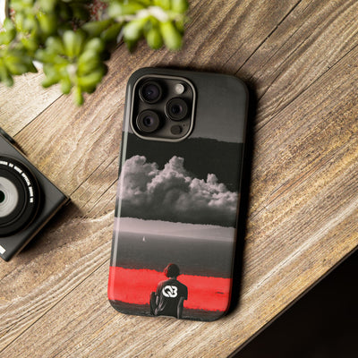 Crimson Horizon · Tough Phone Case for iPhone · Black