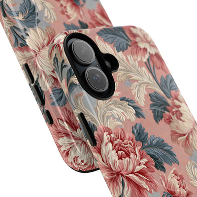 Blush Peony Jacquard · Tough 2.0 Magnetic Phone Case for iPhone · Pink