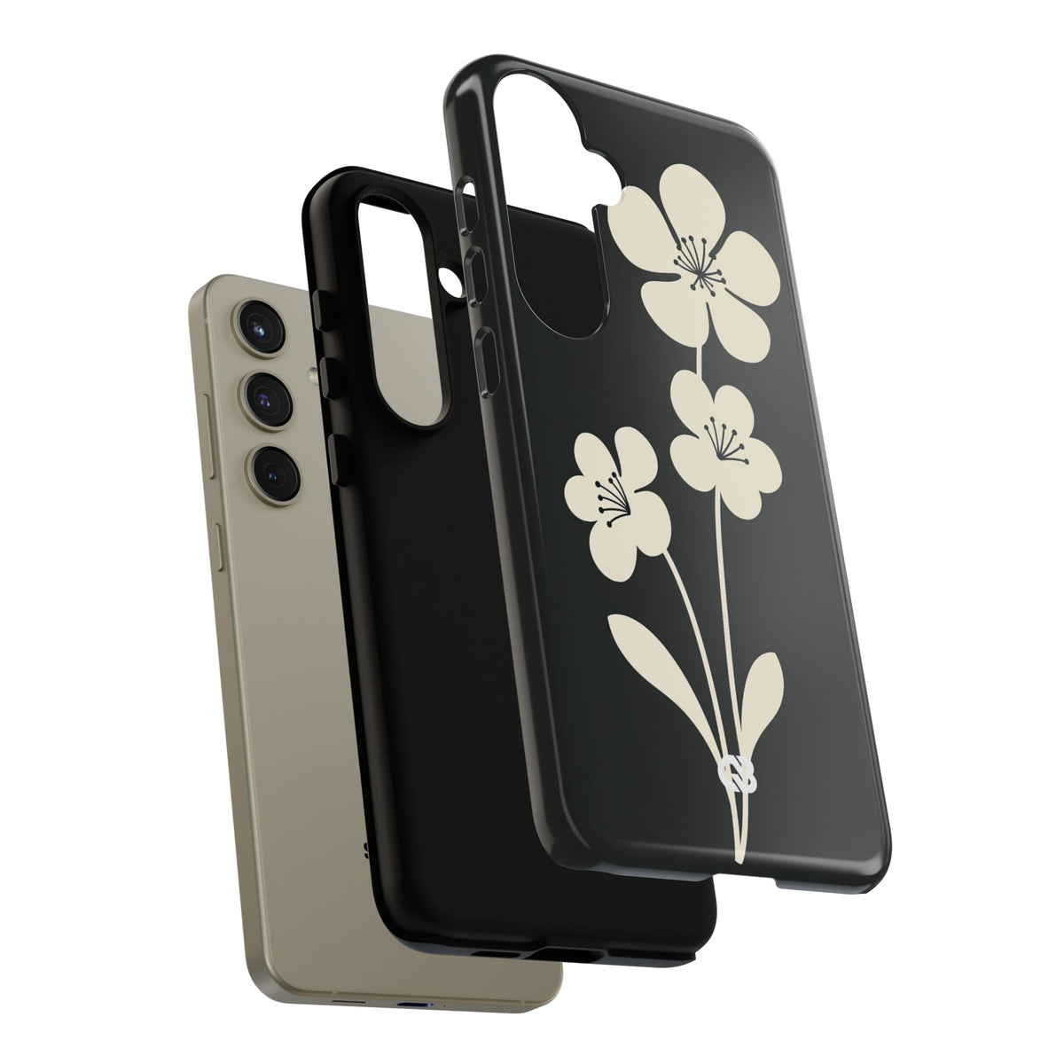 Nordic Blossom · Tough Phone Case for Samsung · Black