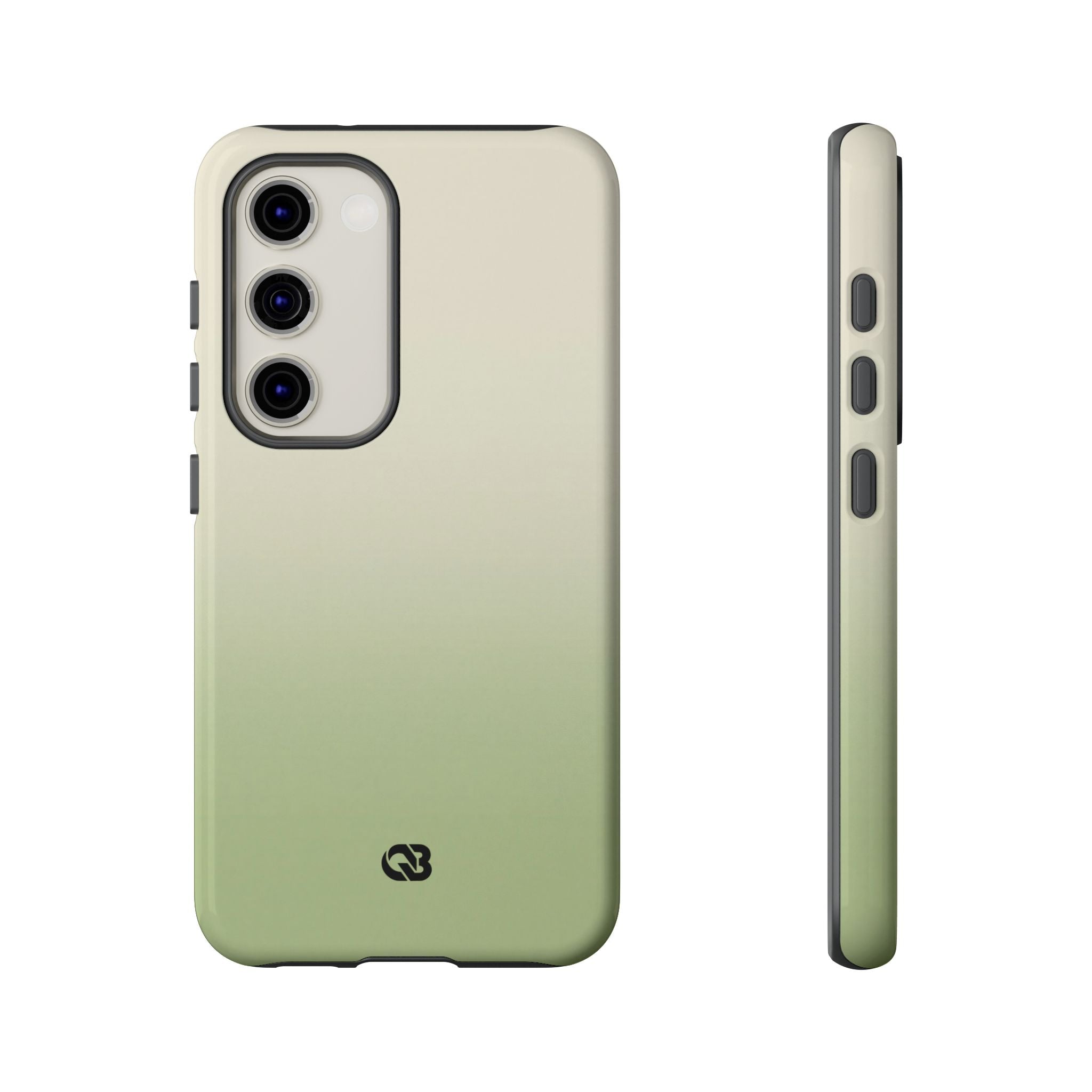Green Tough Phone Case for Samsung - Bone Sage Fade