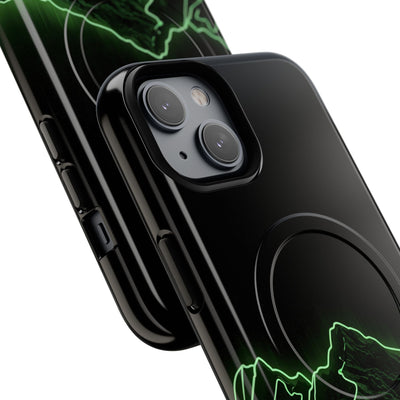 Nordic Mountain Contour · Tough 2.0 Magnetic Phone Case for iPhone · Black