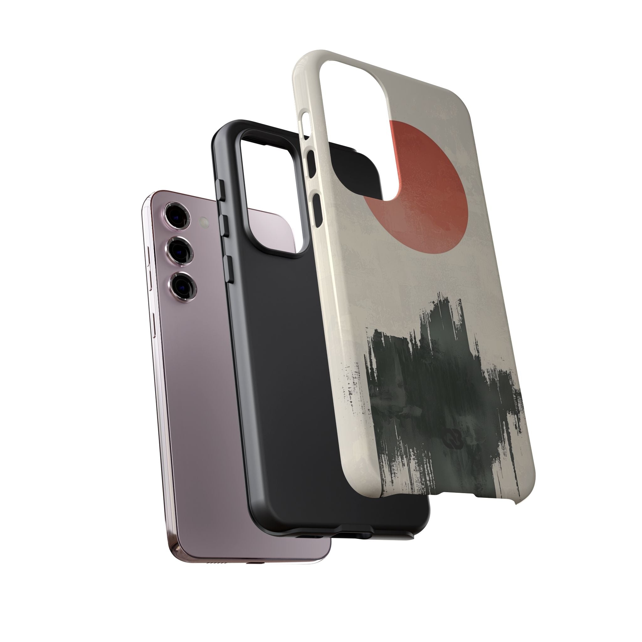 Karmesiner Sonnenstreich · Tough Handyhülle für Samsung