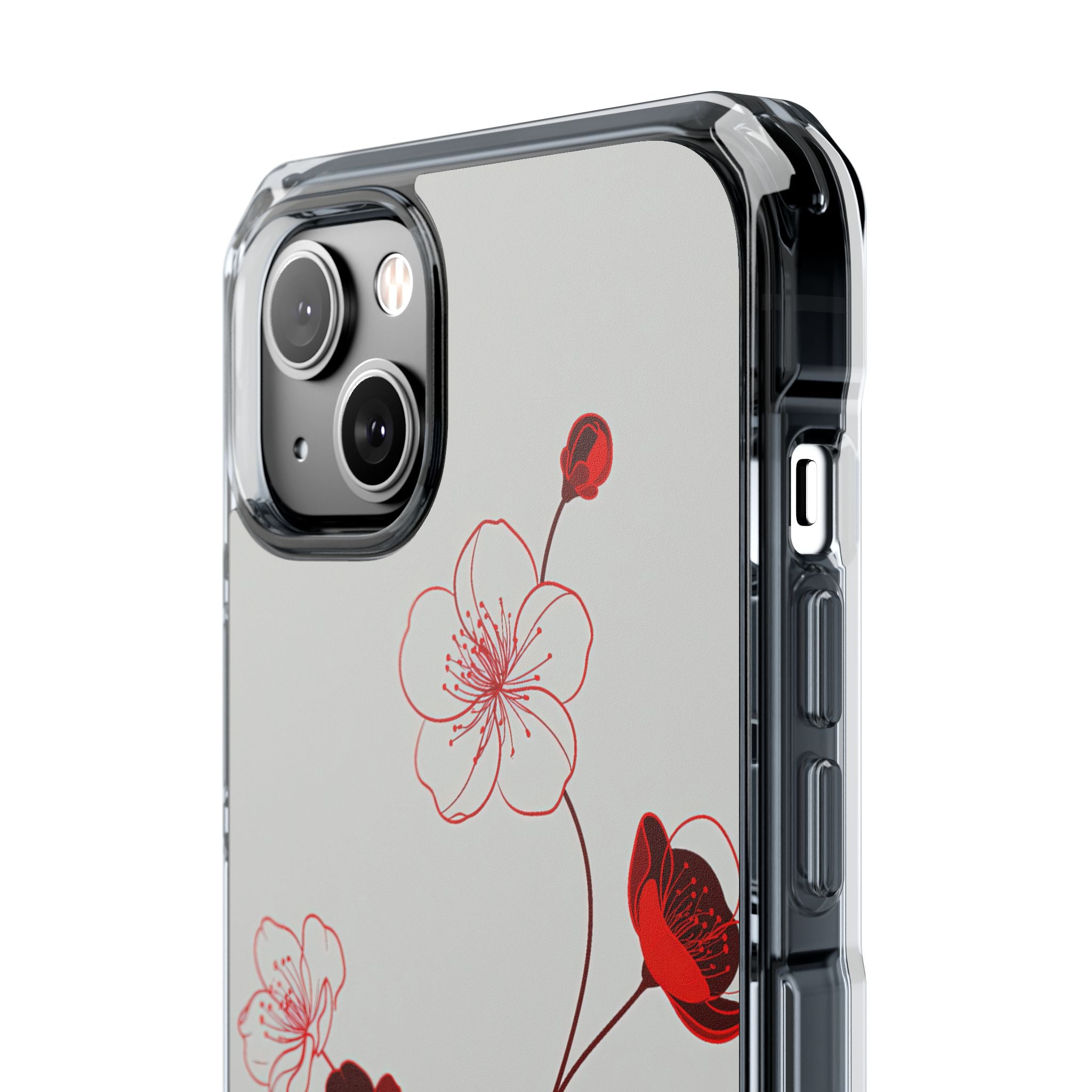 Red Impact MagSafe Phone Case for iPhone - Kyoto Ember Bloom