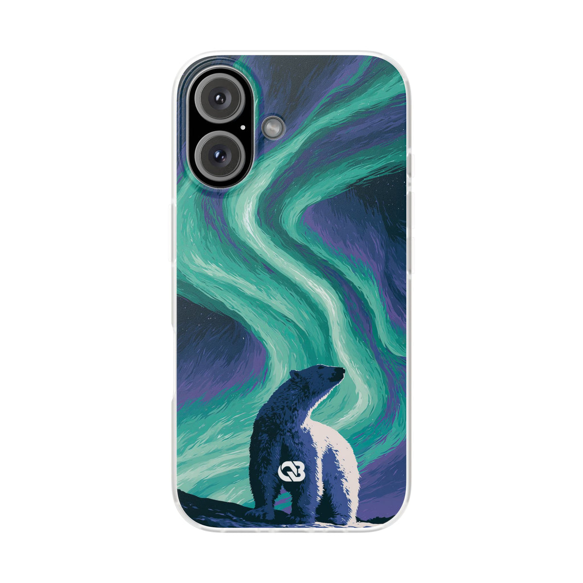 Arctic Aurora Bear · Lite Phone Case for iPhone ·  Teal