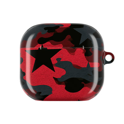 Crimson Skull Camo · Hard Case for AirPods & AirPods Pro · Red
