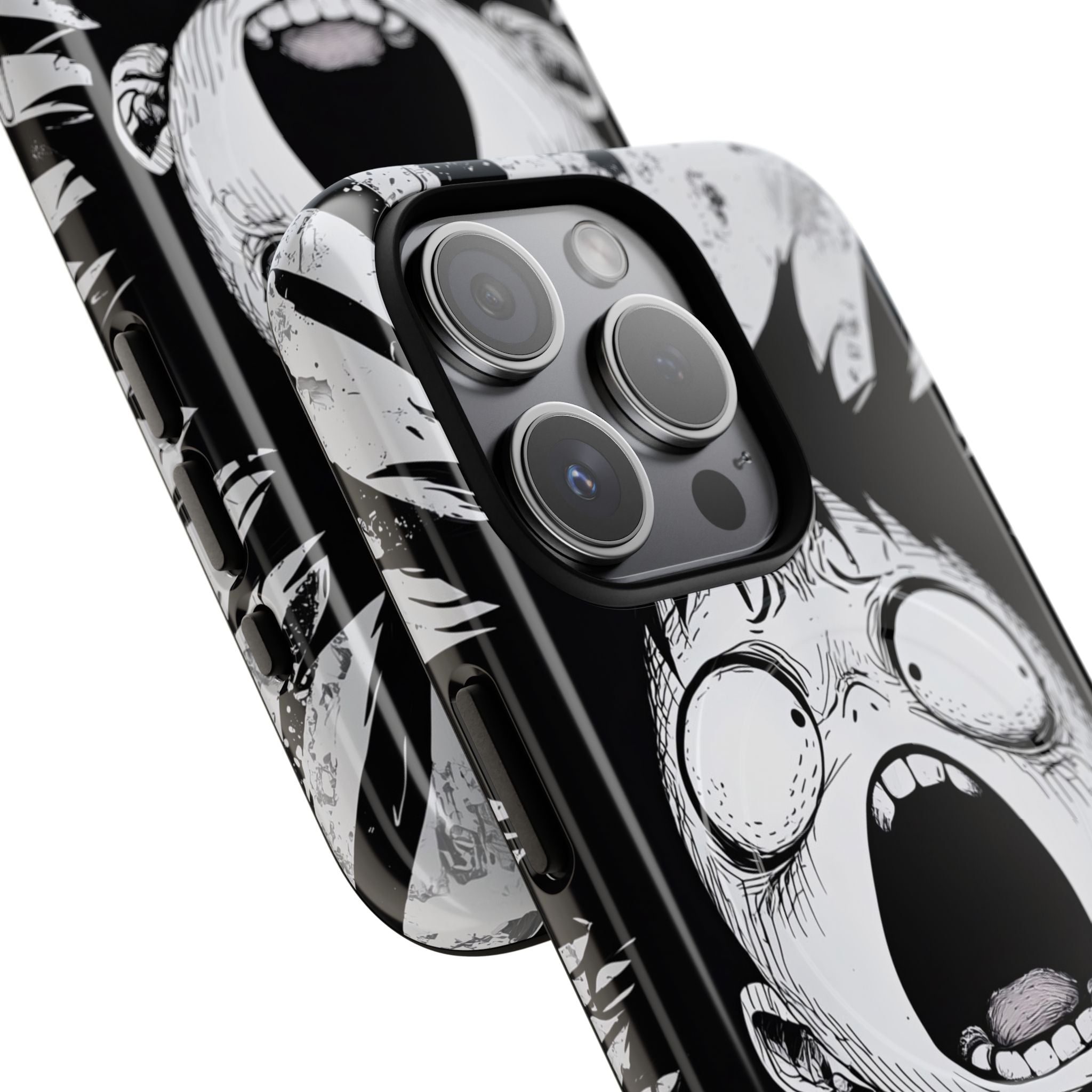 Screaming Stripes iPhone 15 Pro Case - Tough+