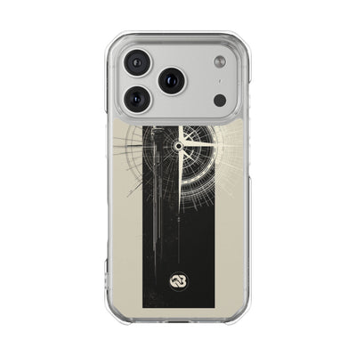 Beige Impact MagSafe Phone Case for iPhone - Zenith Vector Spire