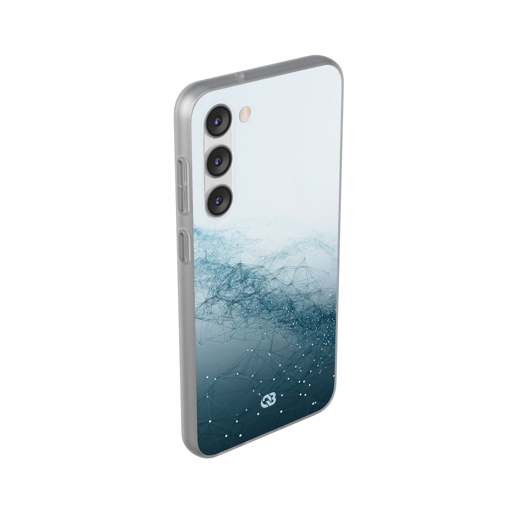 Teal Lite Phone Case for Samsung - Cyan Vector Lattice
