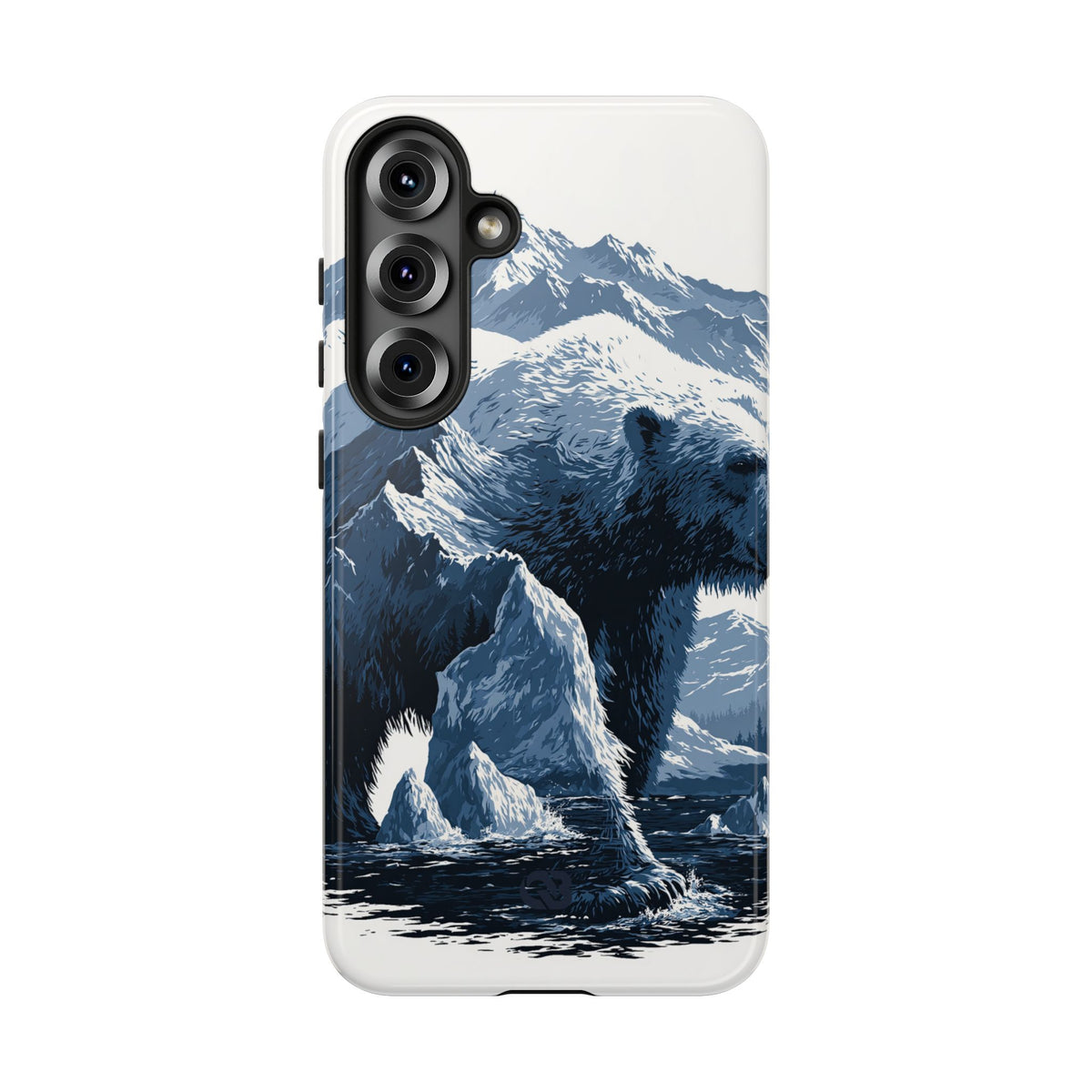 Fjord Summit Bear · Tough Phone Case for Samsung · Blue