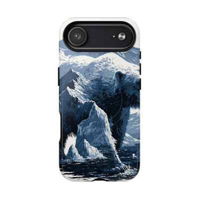 Fjord Summit Bear · Tough 2.0 Magnetic Phone Case for iPhone · Blue