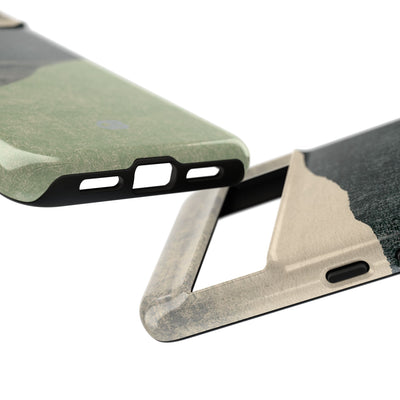 Green Tough Phone Case for Google Pixel - Moss Ridge Grain