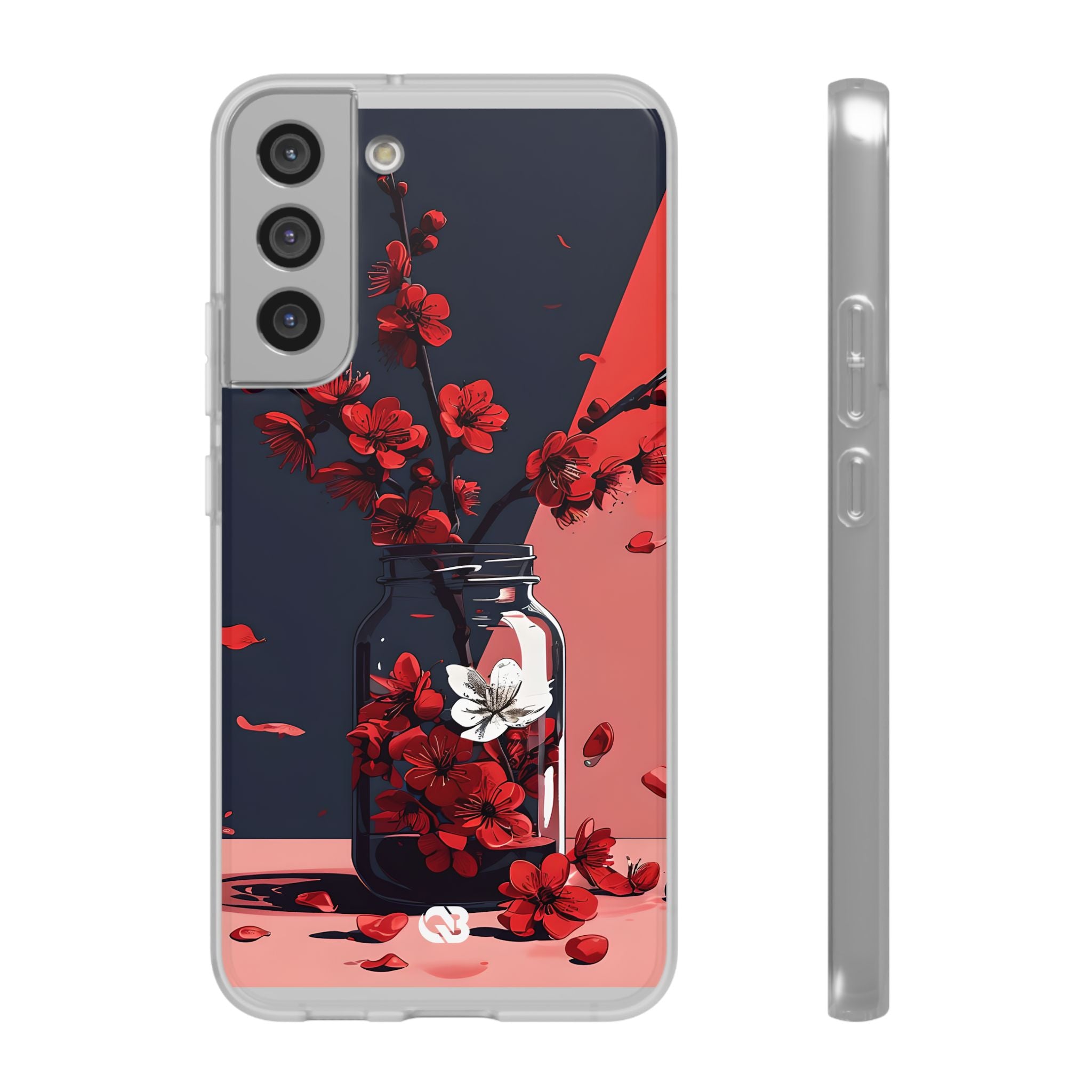 Crimson Blossom Jar · Soft Phone Case for Samsung