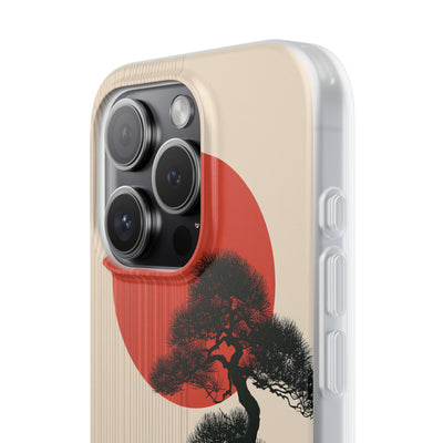 Beige Lite Phone Case for iPhone - Kyoto Crimson Pine