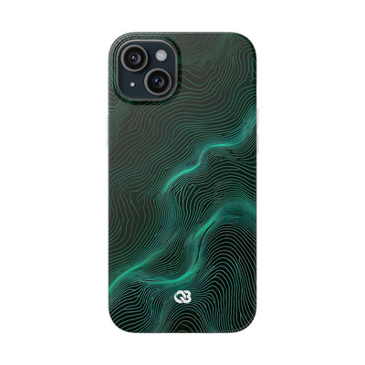 Emerald Topo Ridge · Lite Phone Case for iPhone ·  Green