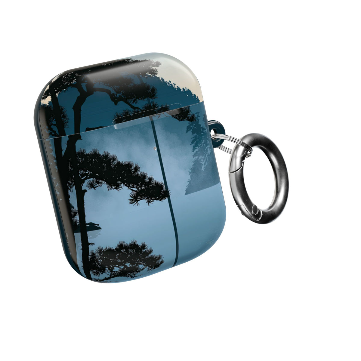 Misty Pine Horizon · Hard Case for AirPods & AirPods Pro · Teal
