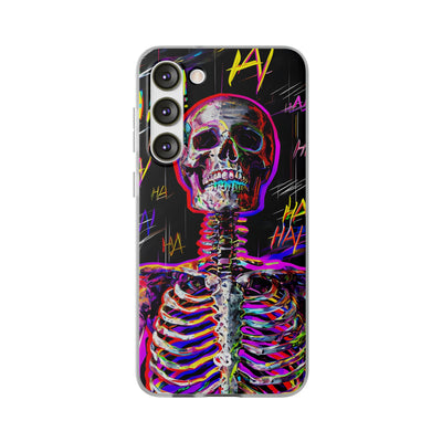 Neon Glitch Skeleton · Soft Handyhülle für Samsung
