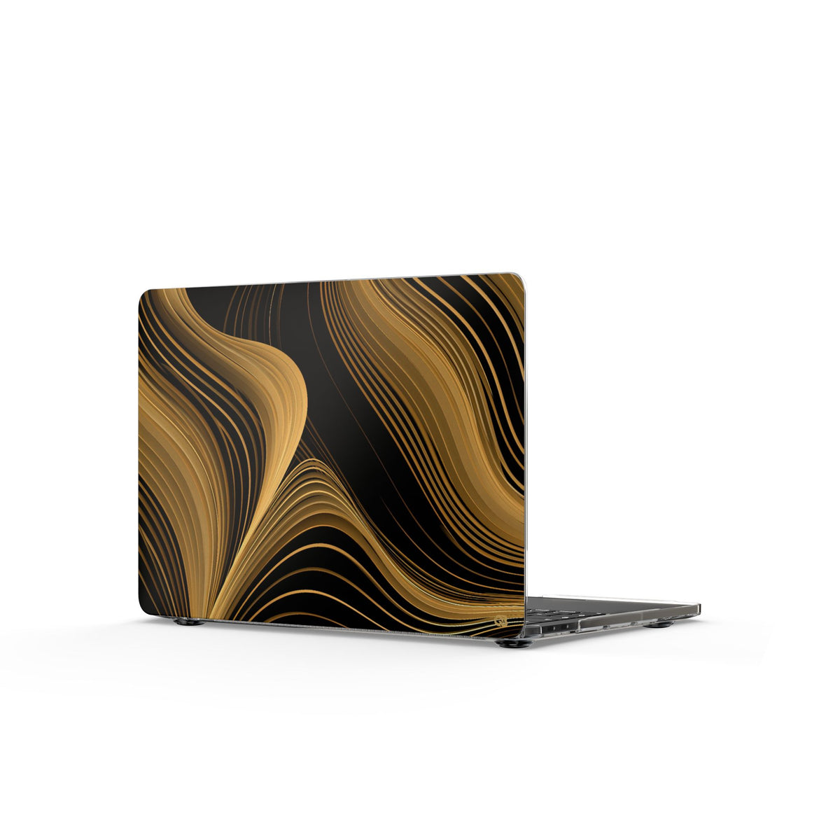 Gilded Strata · Clear Hard Case for MacBook · Gold