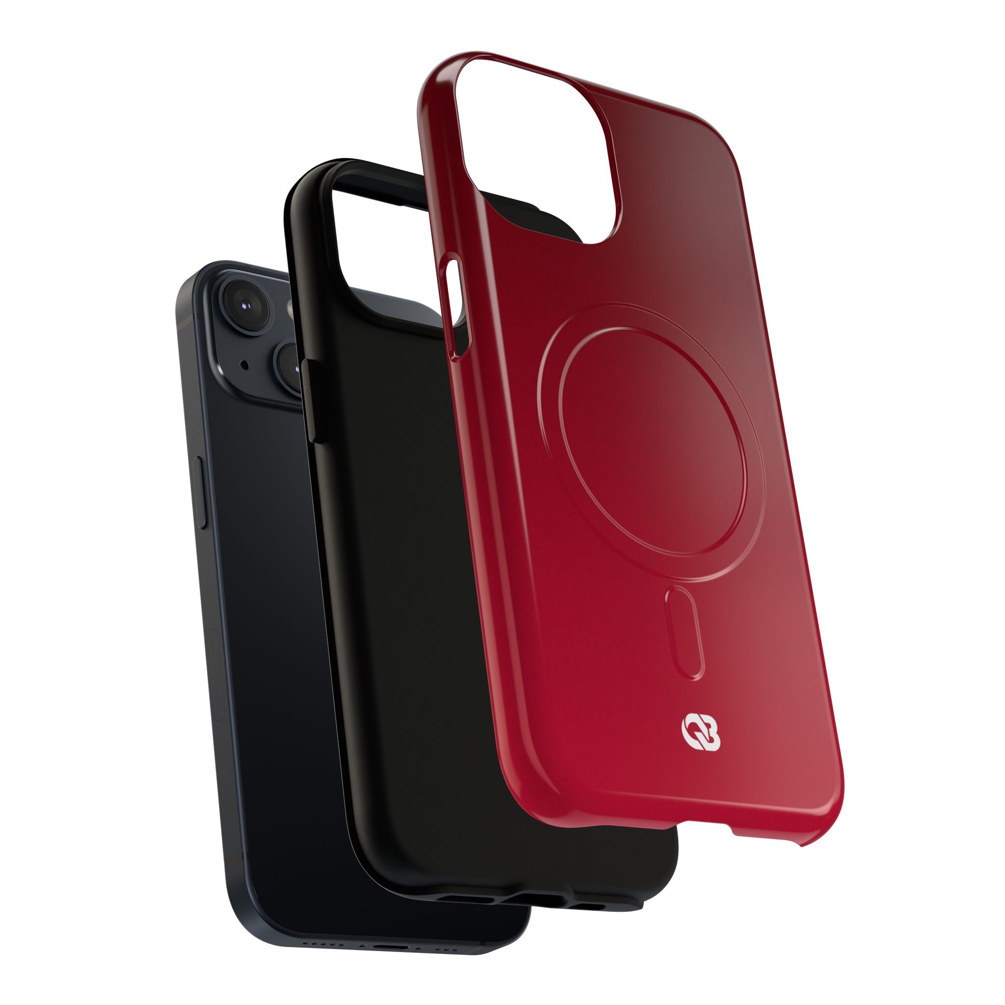 Red Tough 2.0 Magsafe Phone Case for iPhone - Crimson Velvet Fade