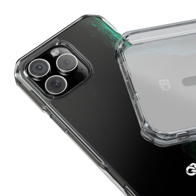 Luminous Plume · Clear Impact Magnetic Phone Case for iPhone · Teal