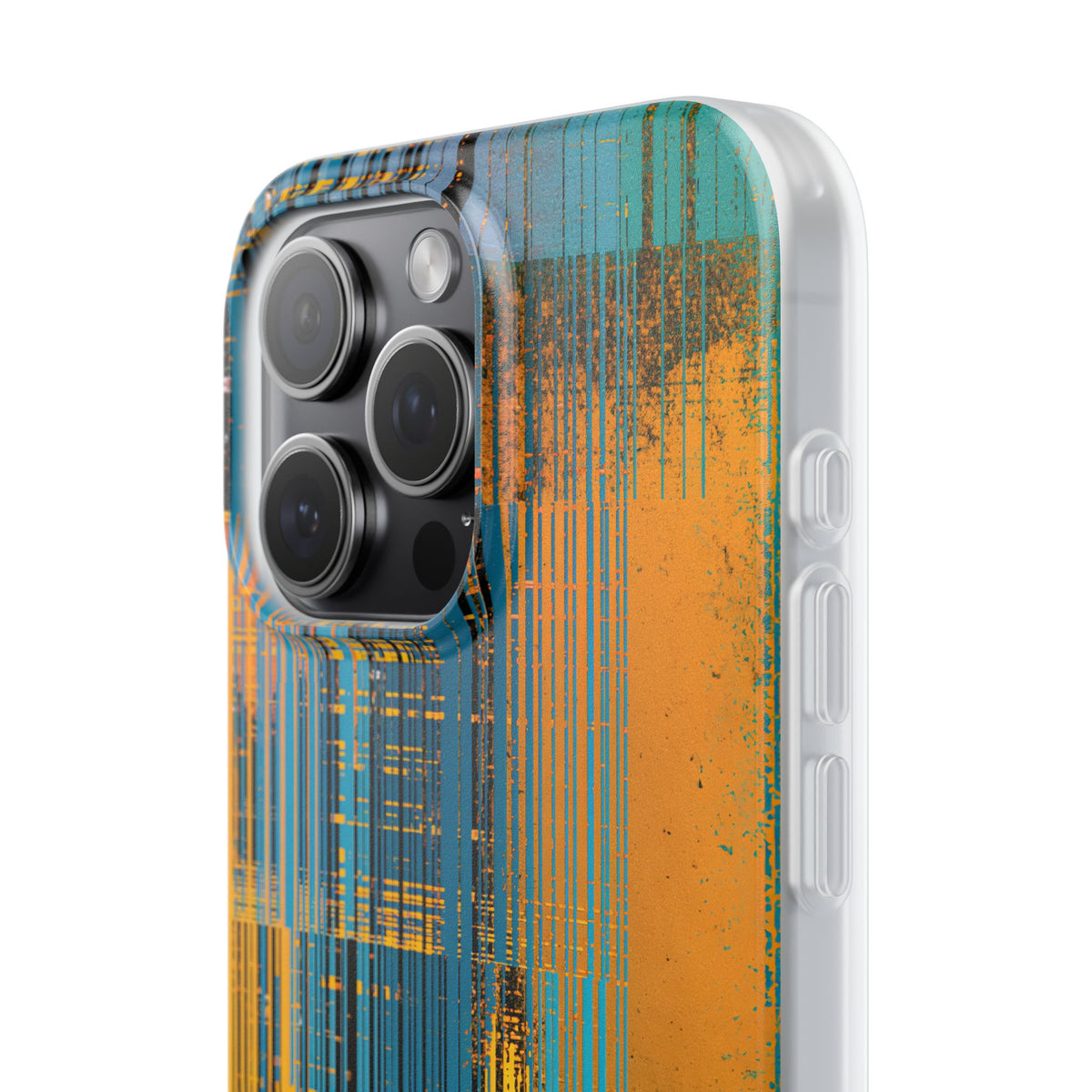 Cyber Glitch Stream · Lite Phone Case for iPhone ·  Teal