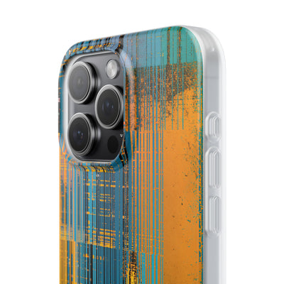 Cyber Glitch Stream · Lite Phone Case for iPhone ·  Teal