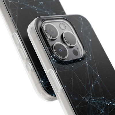 Black Lite Phone Case for iPhone - Arctic Neural Mesh