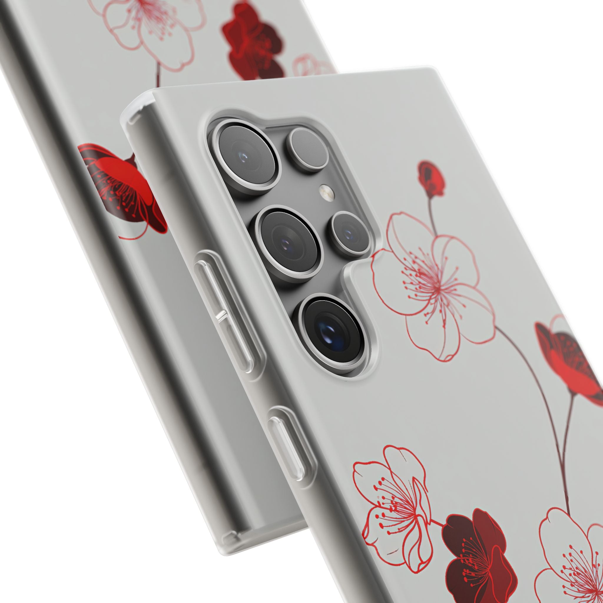 Red Lite Phone Case for Samsung - Kyoto Ember Bloom