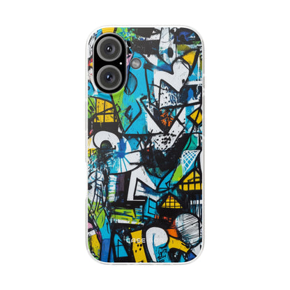 White Ripple Drift iPhone 16 Case - Soft - CASE•BOB