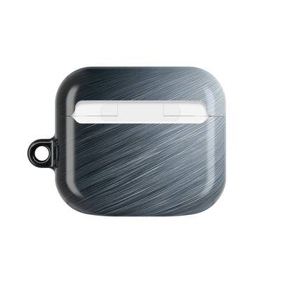 Brushed Obsidian Steel · Hard Case for AirPods & AirPods Pro · Grey