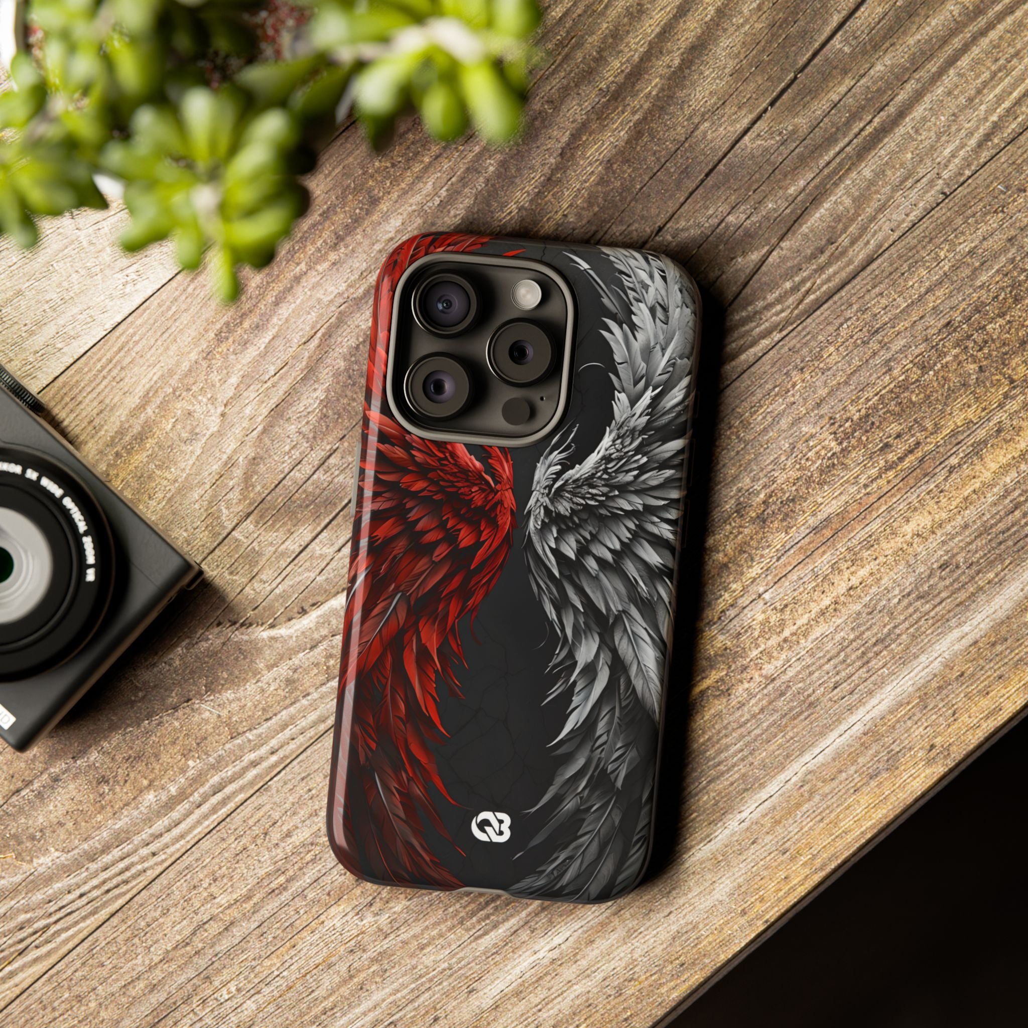 Split Crimson Wing · Tough Phone Case for iPhone