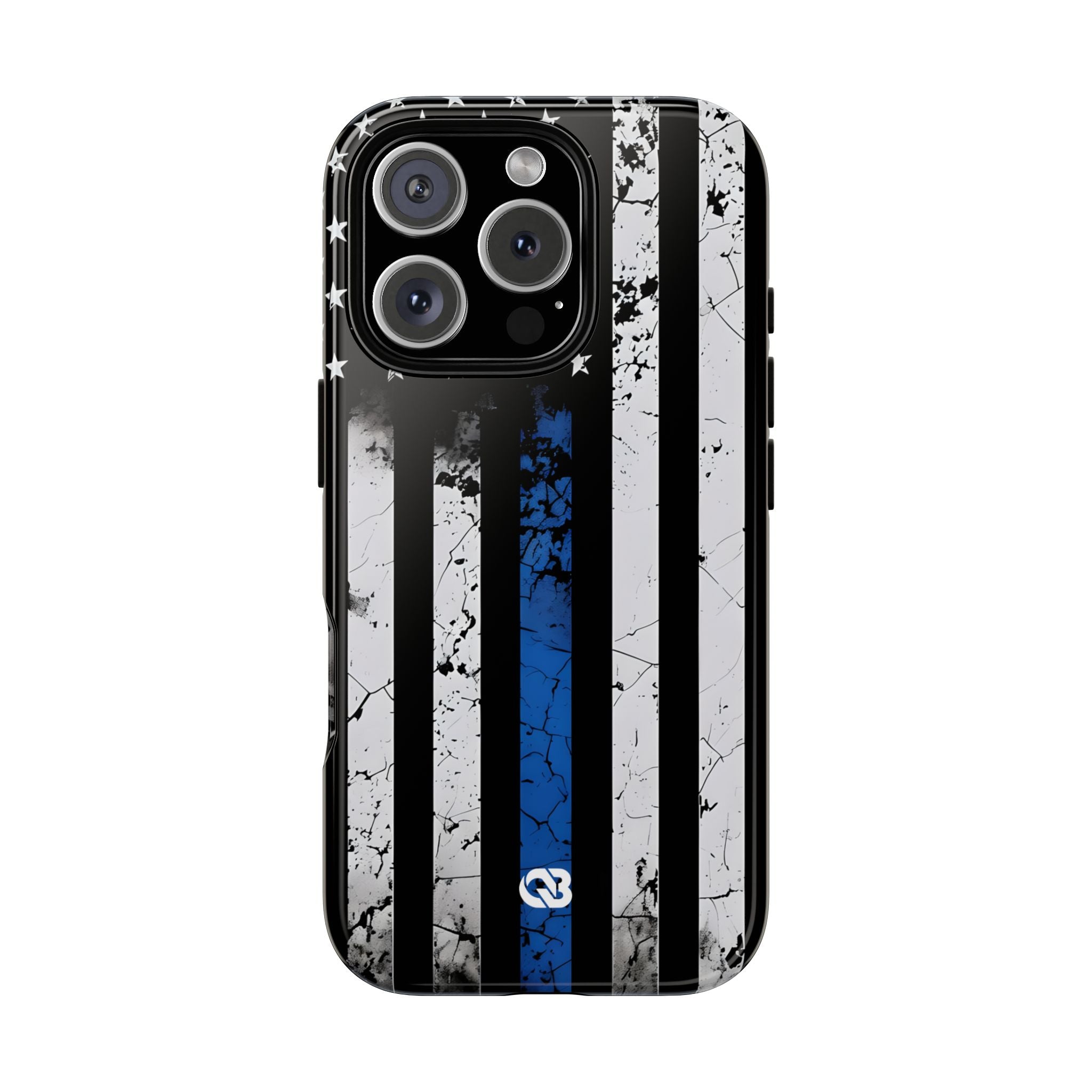 Gritty Cobalt Flag · Tough Phone Case for iPhone