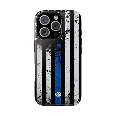 Gritty Cobalt Flag · Tough Phone Case for iPhone