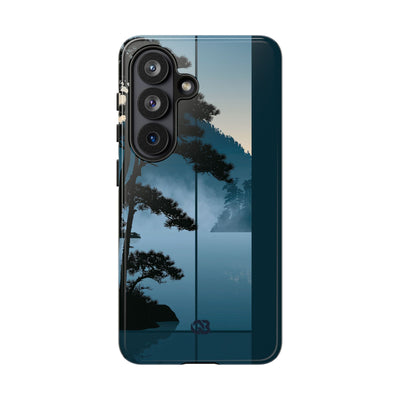 Blue Tough Phone Case for Samsung - Kyoto Mist Pine
