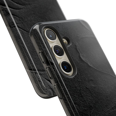 Obsidian Stucco Relief · Tough Phone Case for Samsung · Black