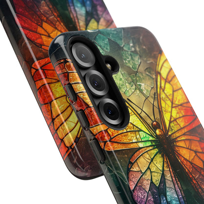 Stained Glass Butterfly Samsung S25 Plus Case - Tough