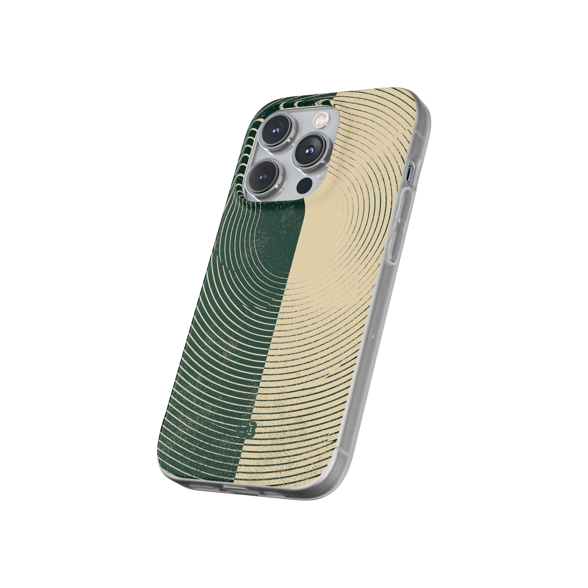 Green Lite Phone Case for iPhone - Evergreen Split Grain