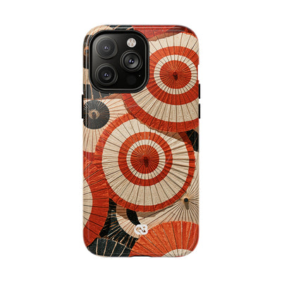 Vermilion Wagasa Motif · Tough 2.0 Magnetic Phone Case for iPhone · Red
