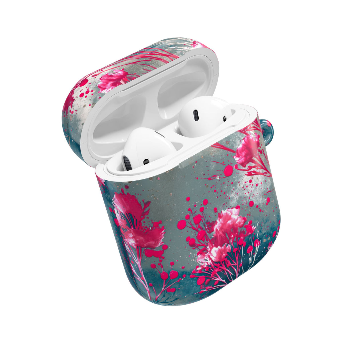 Cyber Blossom · Hard Case for AirPods & AirPods Pro · Teal