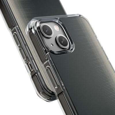 Grey Impact MagSafe Phone Case for iPhone - Charcoal Tech Grid