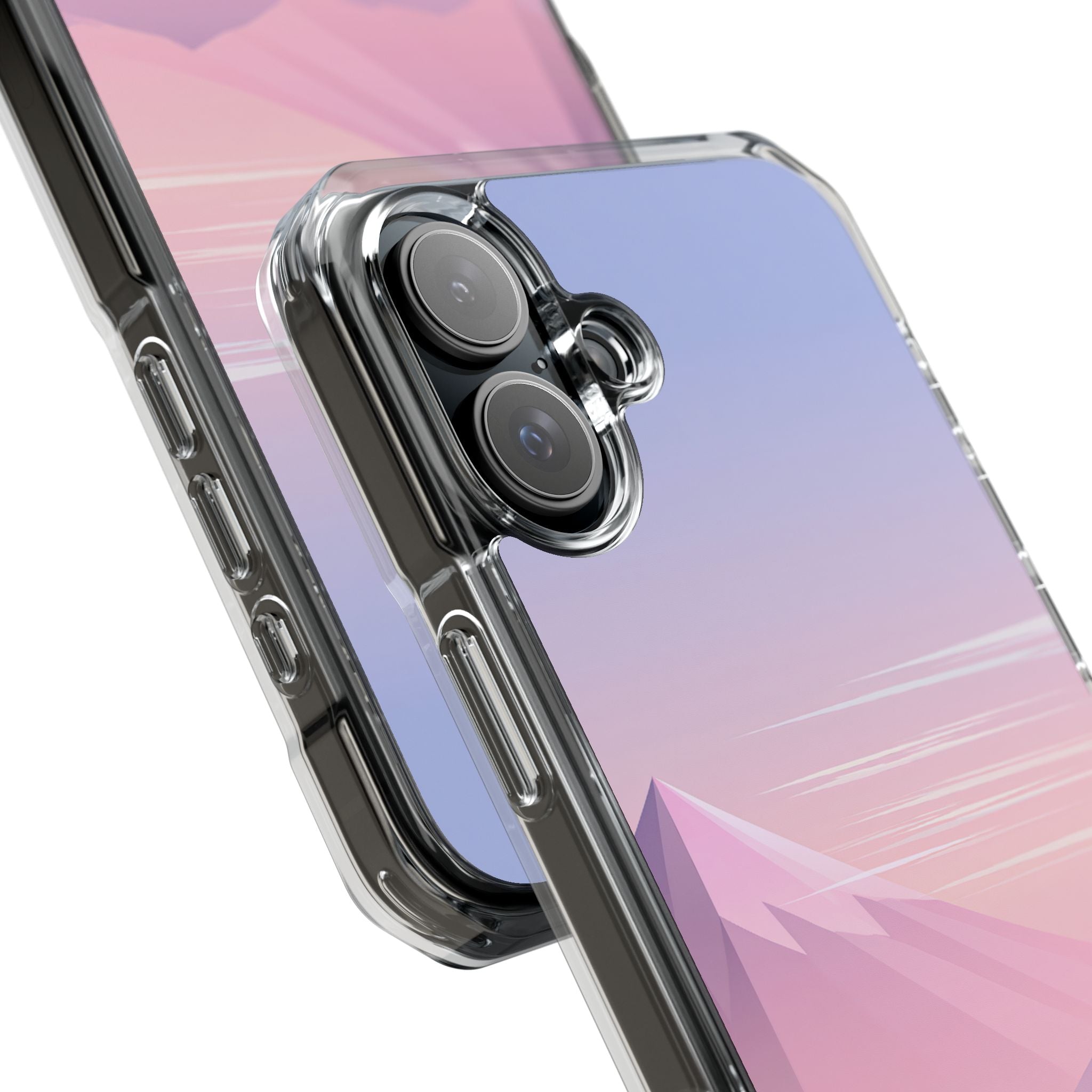 Purple Impact MagSafe Phone Case for iPhone - Lavender Alpine Dawn