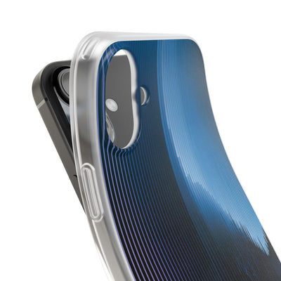 Blue Lite Phone Case for iPhone - Indigo Distortion Wave