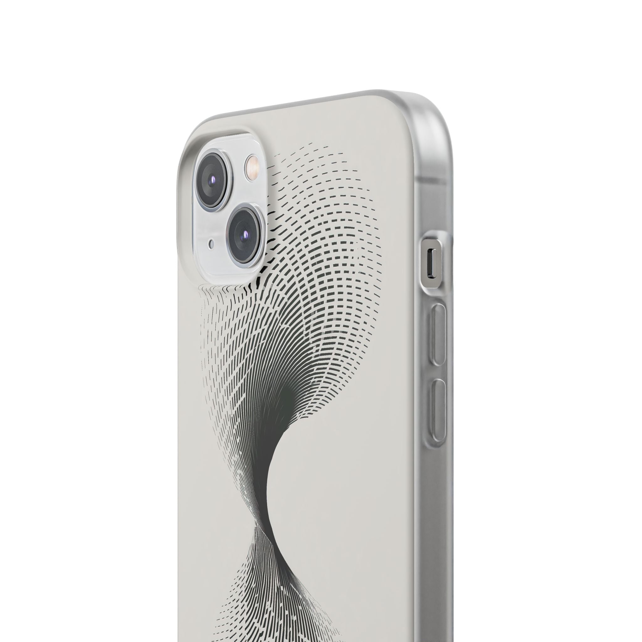 White Lite Phone Case for iPhone - Linear Torsion Grid