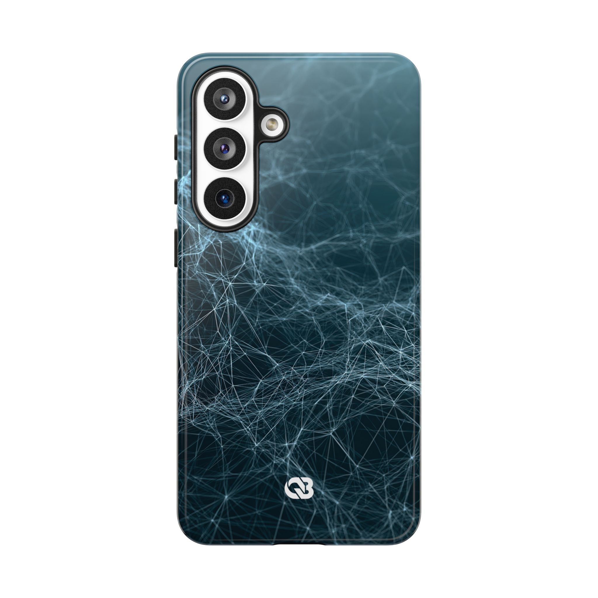 Teal Tough Phone Case for Samsung - Arctic Neural Mesh