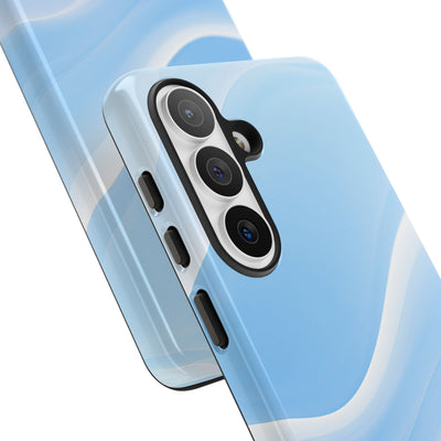 Glacial Contour Flow · Tough Phone Case for Samsung · Blue