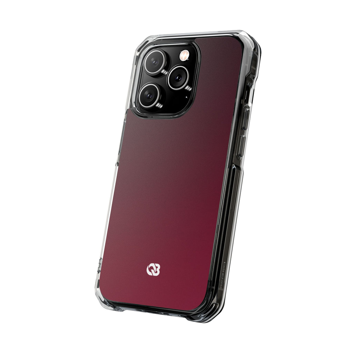 Bordeaux Spectrum · Clear Impact Magnetic Phone Case for iPhone · Red