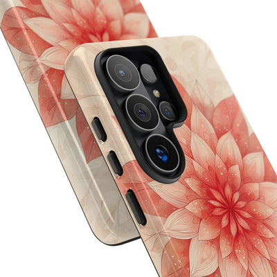 Coral Layered Bloom · Tough Handyhülle für Samsung