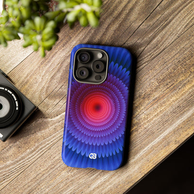 Radial Spectrum Bloom · Tough Phone Case for iPhone · Blue