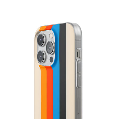 Retro Racing Stripes · Soft Phone Case for iPhone