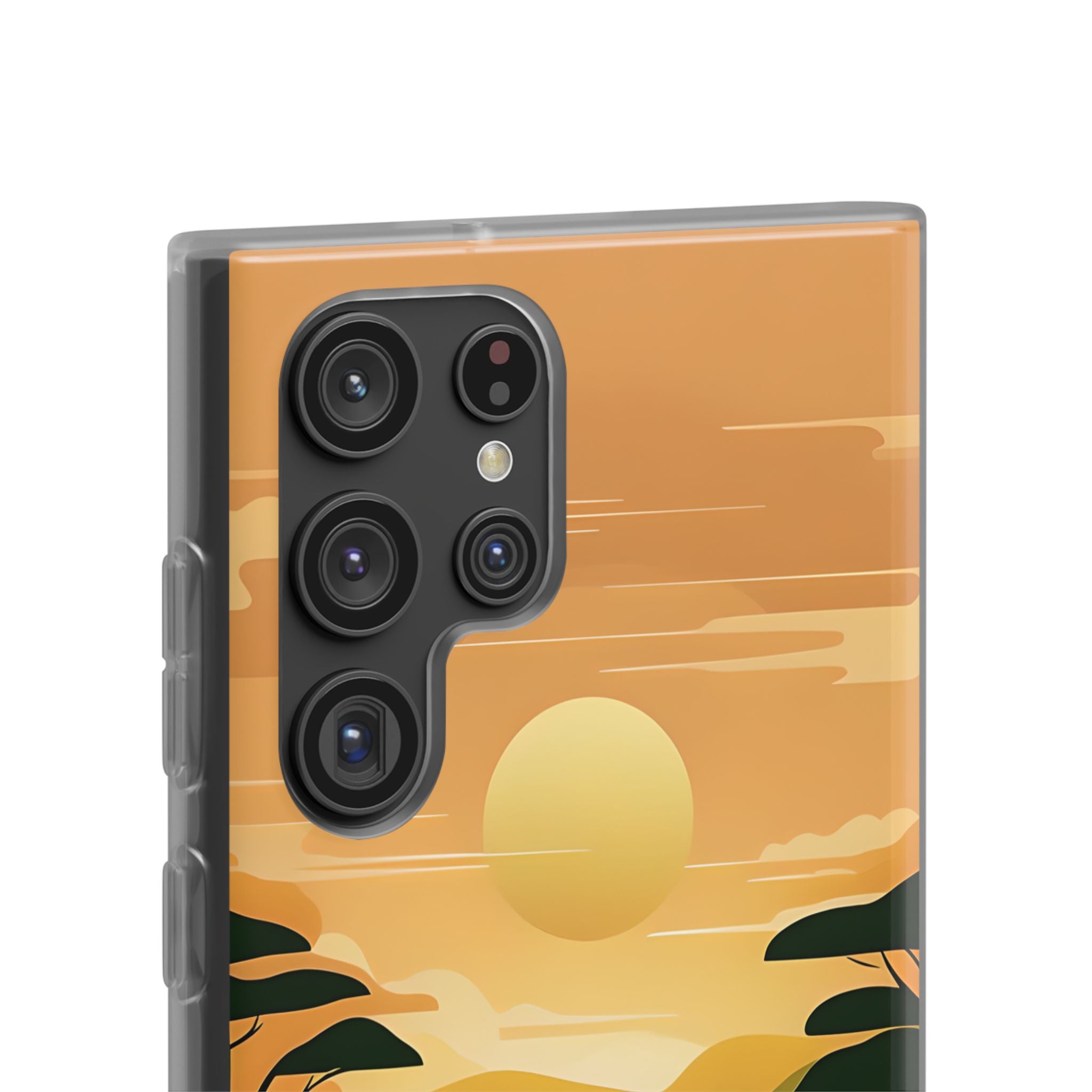 Verdant Horizon Sun · Soft Phone Case for Samsung