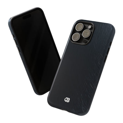 Brushed Obsidian Steel · Tough Phone Case for iPhone · Black